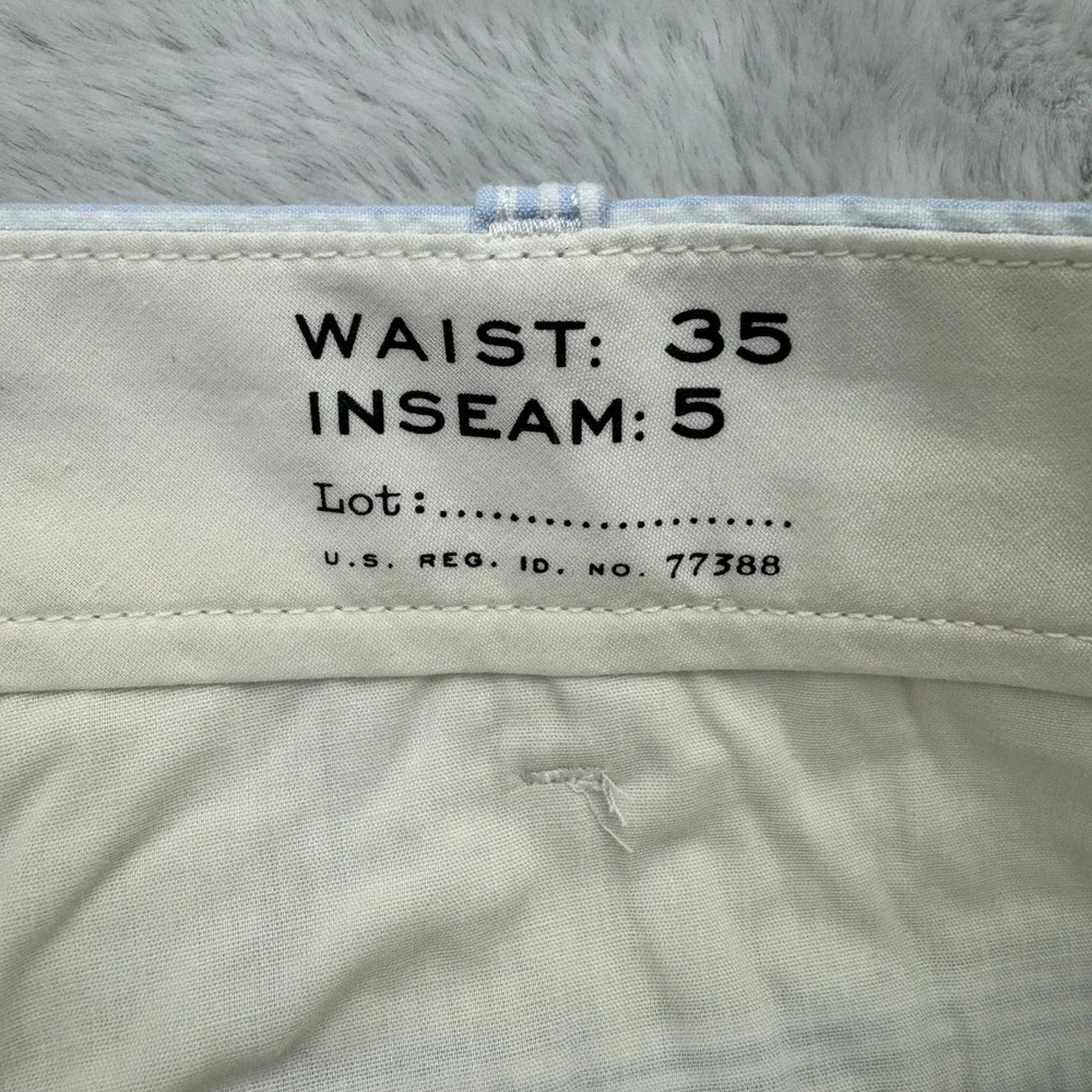 J Crew. Seersucker Shorts Mens 38 Blue Striped Casual Summer Lightweight NWT - Picture 3 of 10